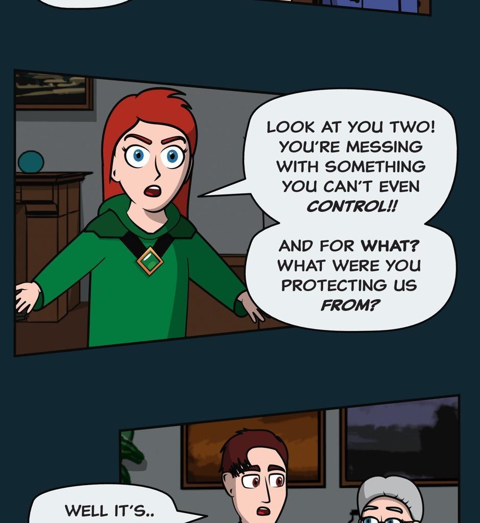 Hexica Spellfire - Episode 11, Page 1: Chapter11 - A Near Myth