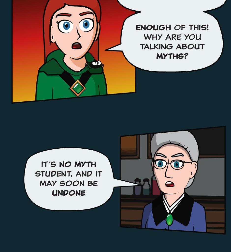 Hexica Spellfire - Episode 11, Page 1: Chapter11 - A Near Myth