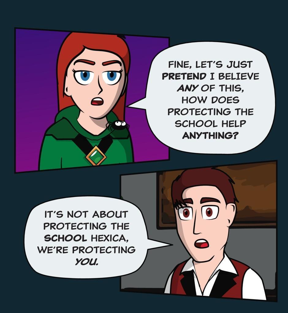 Hexica Spellfire - Episode 11, Page 1: Chapter11 - A Near Myth