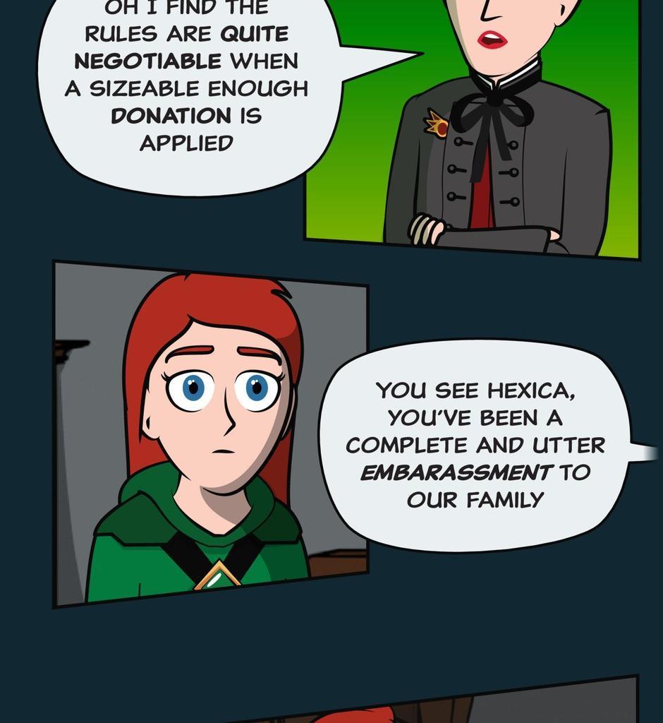 Hexica Spellfire - Episode 12, Page 1: Chapter12 - Her Family