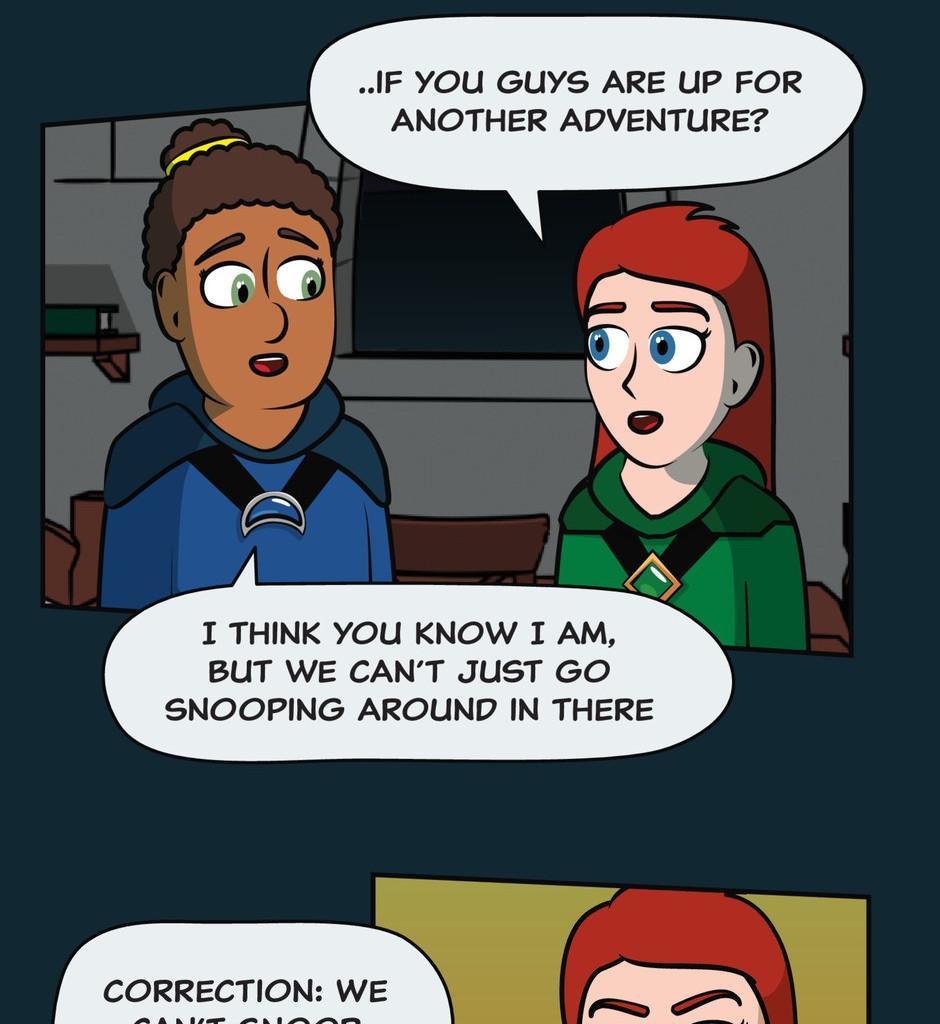 Hexica Spellfire - Episode 13, Page 1: Chapter13 - Sneakyyy