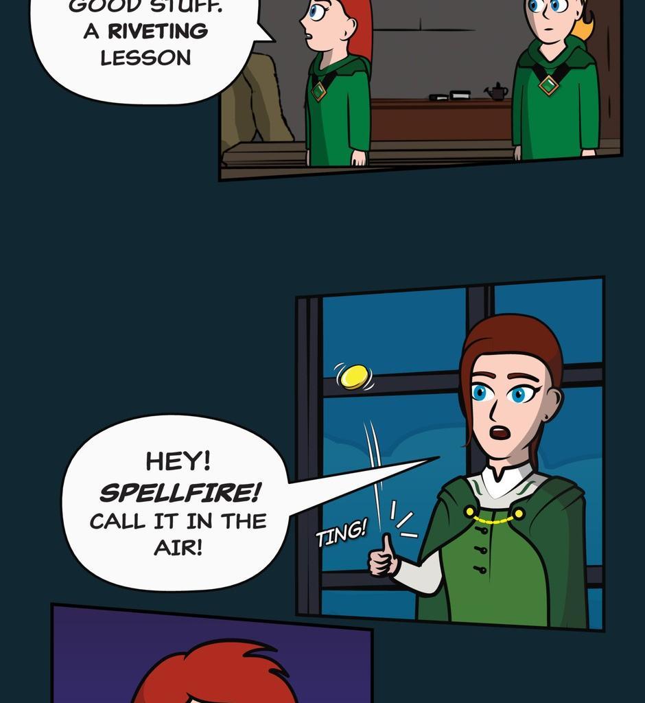 Hexica Spellfire - Episode 14, Page 1: Chapter14 - Mass and Volume