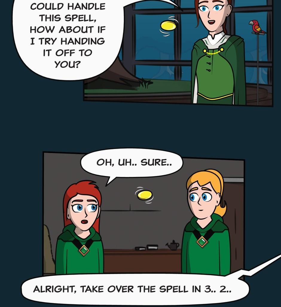 Hexica Spellfire - Episode 14, Page 1: Chapter14 - Mass and Volume