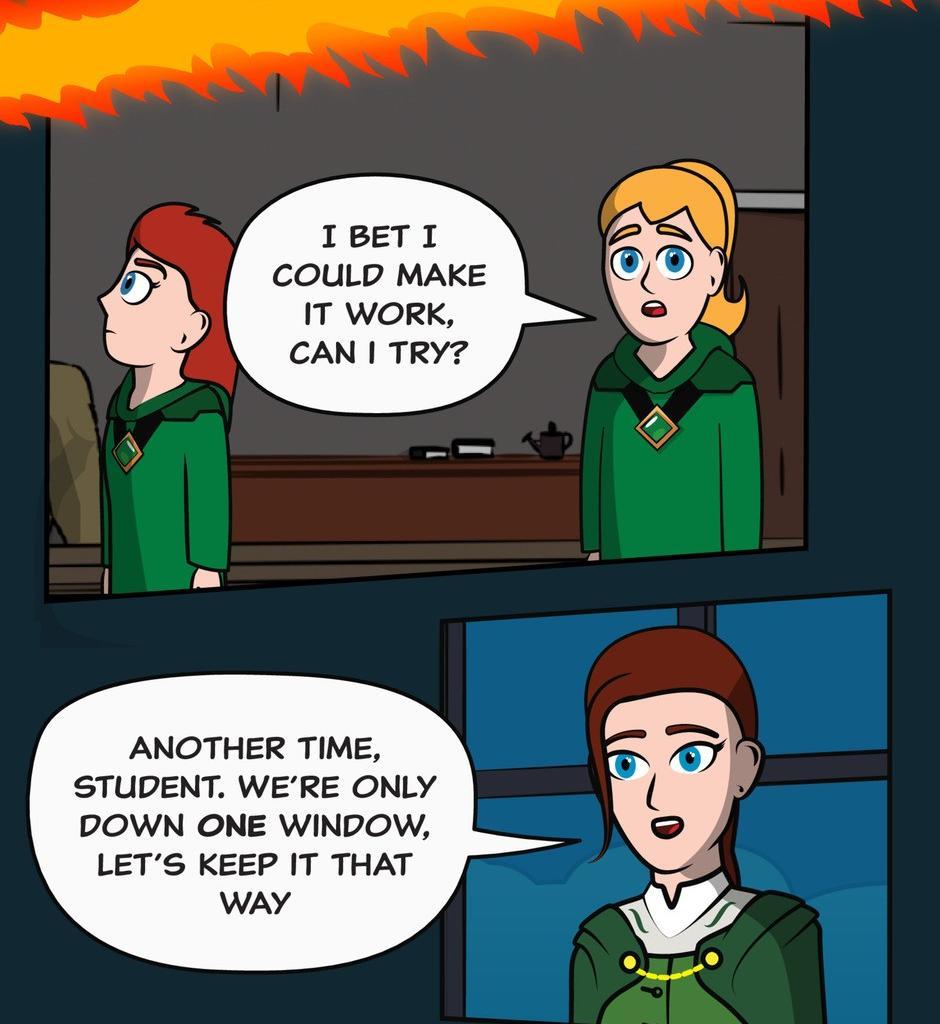 Hexica Spellfire - Episode 14, Page 1: Chapter14 - Mass and Volume