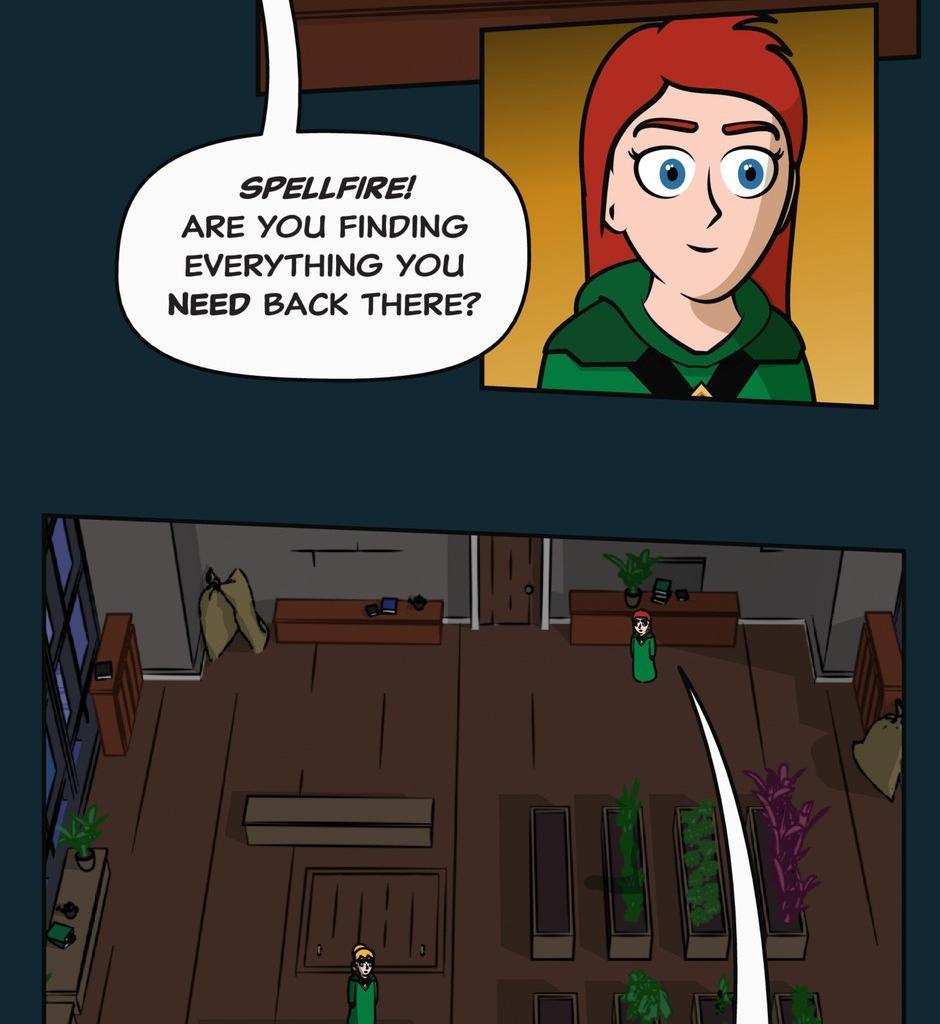 Hexica Spellfire - Episode 14, Page 1: Chapter14 - Mass and Volume