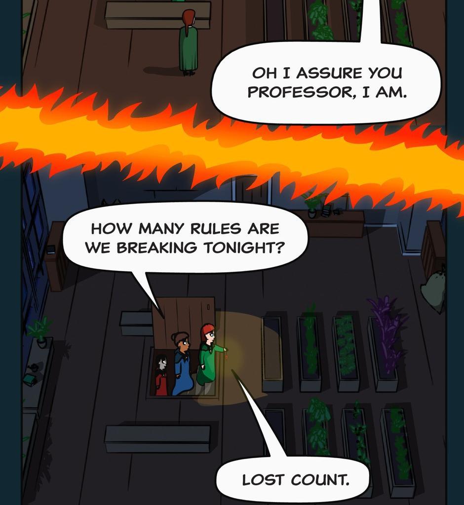 Hexica Spellfire - Episode 14, Page 1: Chapter14 - Mass and Volume