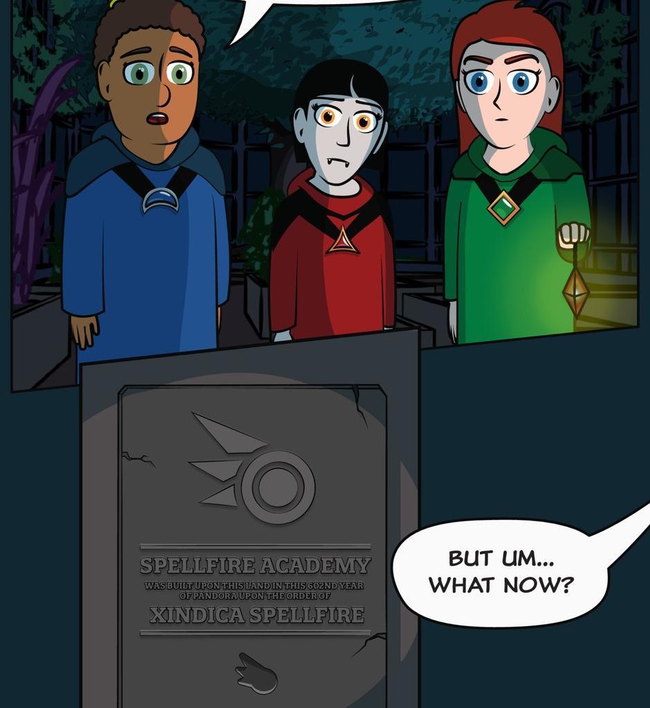 Hexica Spellfire - Episode 14, Page 1: Chapter14 - Mass and Volume