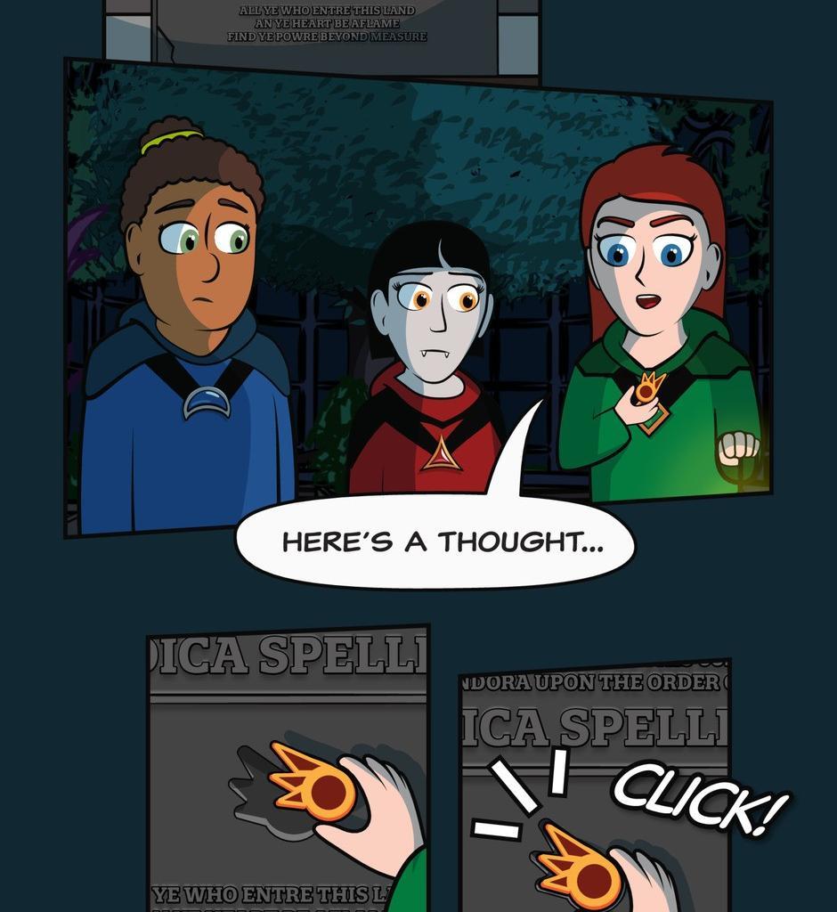Hexica Spellfire - Episode 14, Page 1: Chapter14 - Mass and Volume