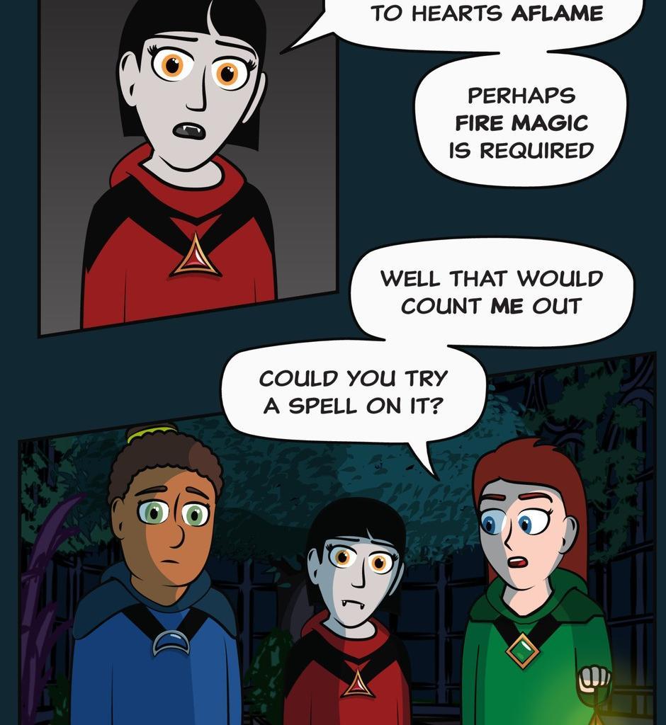 Hexica Spellfire - Episode 14, Page 1: Chapter14 - Mass and Volume