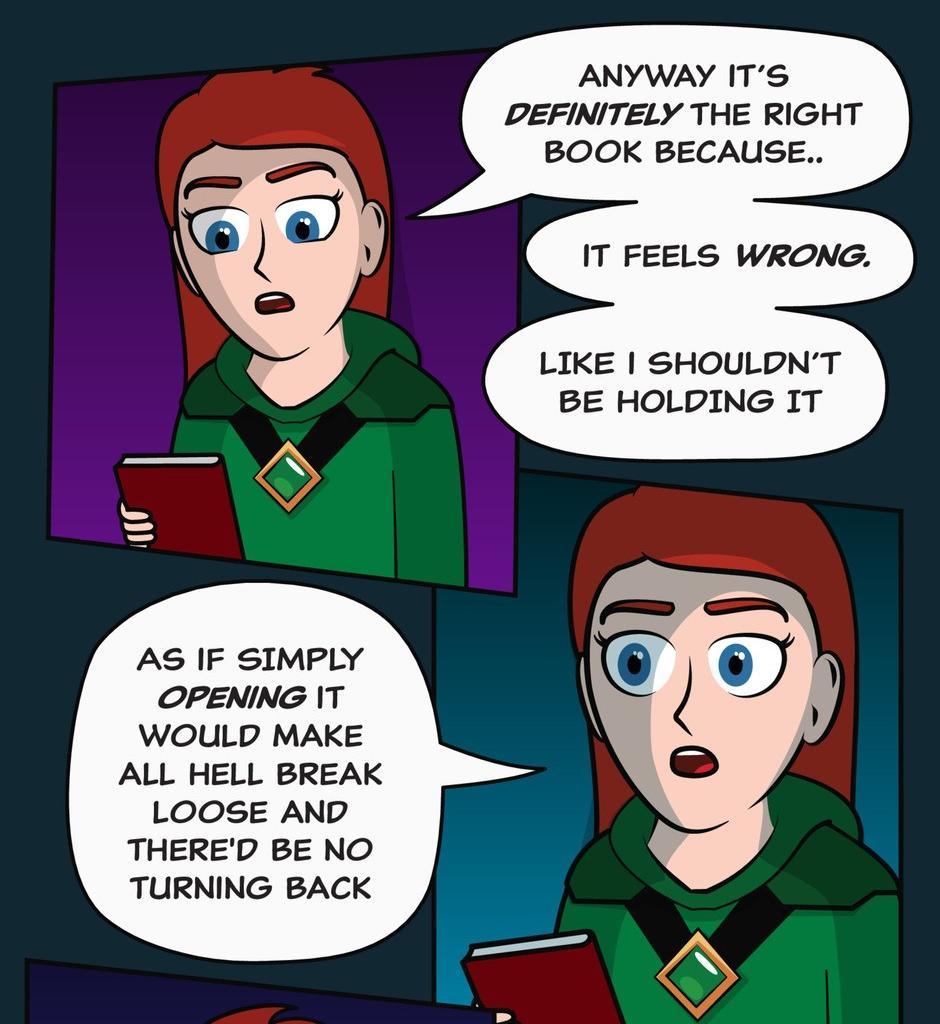 Hexica Spellfire - Episode 14, Page 1: Chapter14 - Mass and Volume