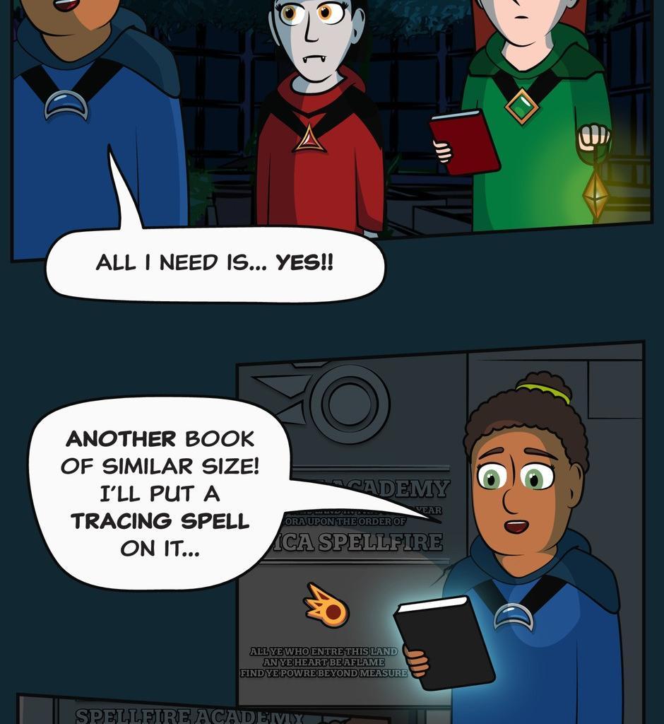 Hexica Spellfire - Episode 14, Page 1: Chapter14 - Mass and Volume