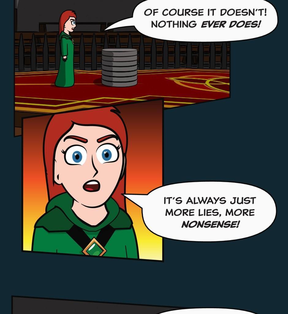 Hexica Spellfire - Episode 21, Page 1: Chapter21 - Point, Set, Match