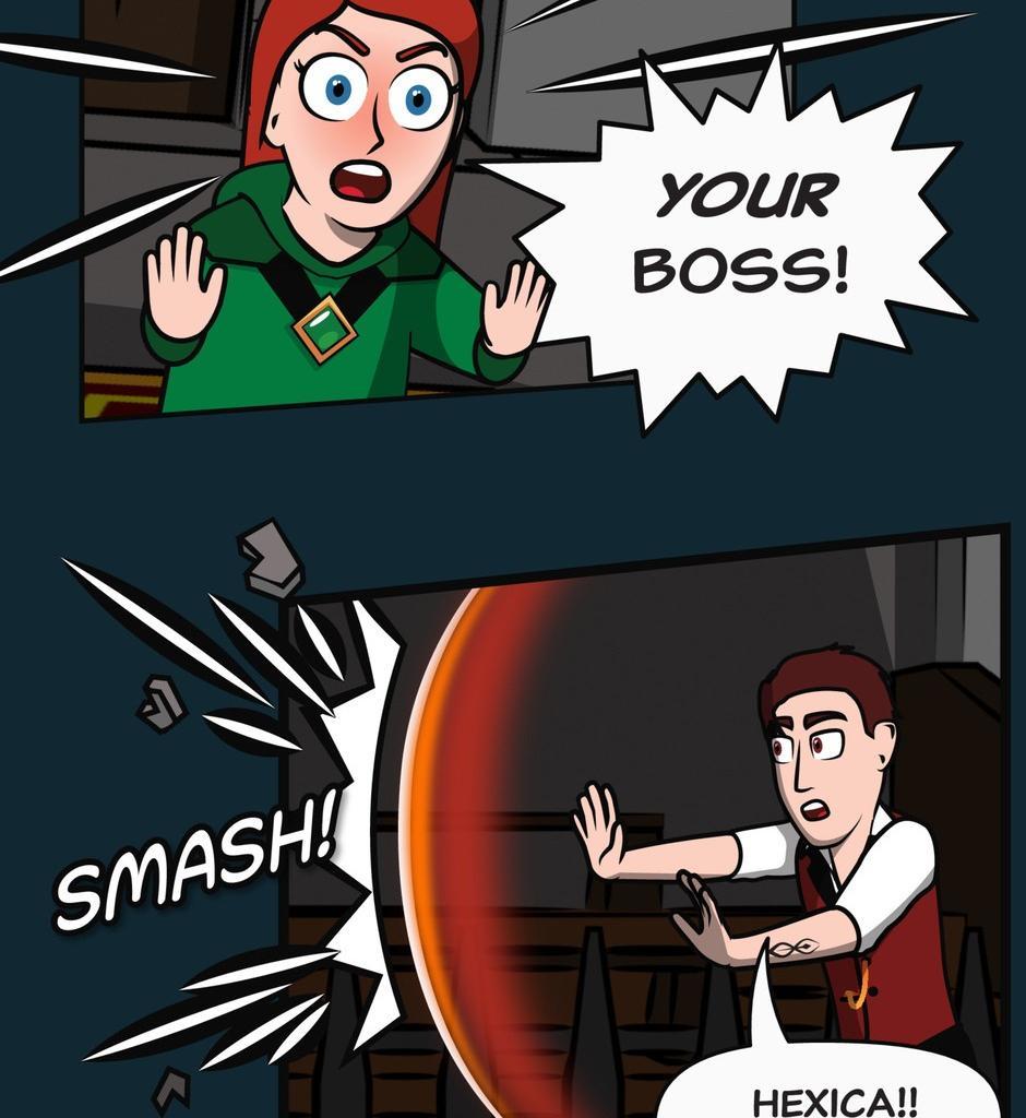 Hexica Spellfire - Episode 21, Page 1: Chapter21 - Point, Set, Match