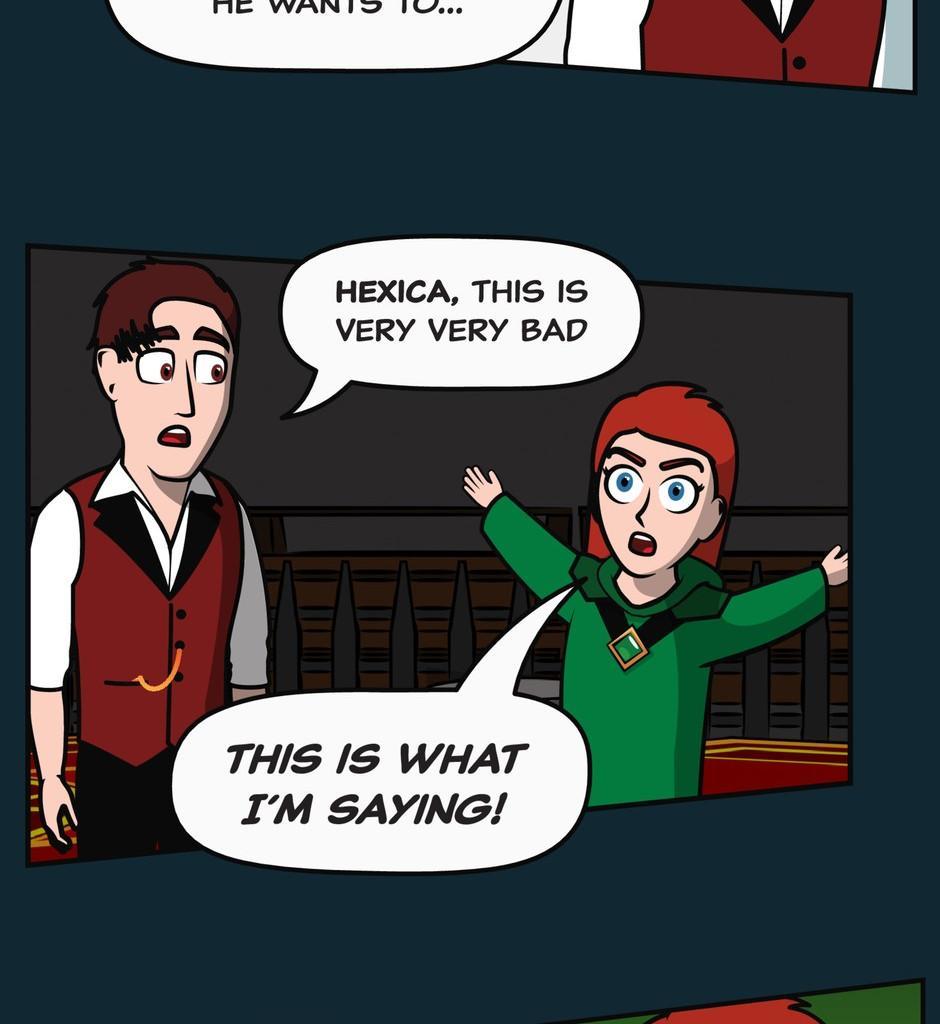 Hexica Spellfire - Episode 21, Page 1: Chapter21 - Point, Set, Match