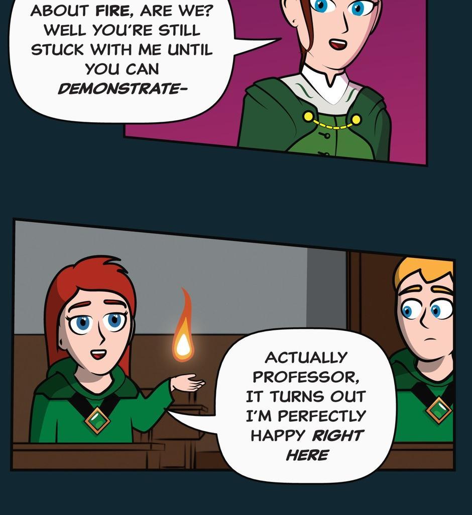 Hexica Spellfire - Episode 23, Page 1: Chapter23 - Backwards...
