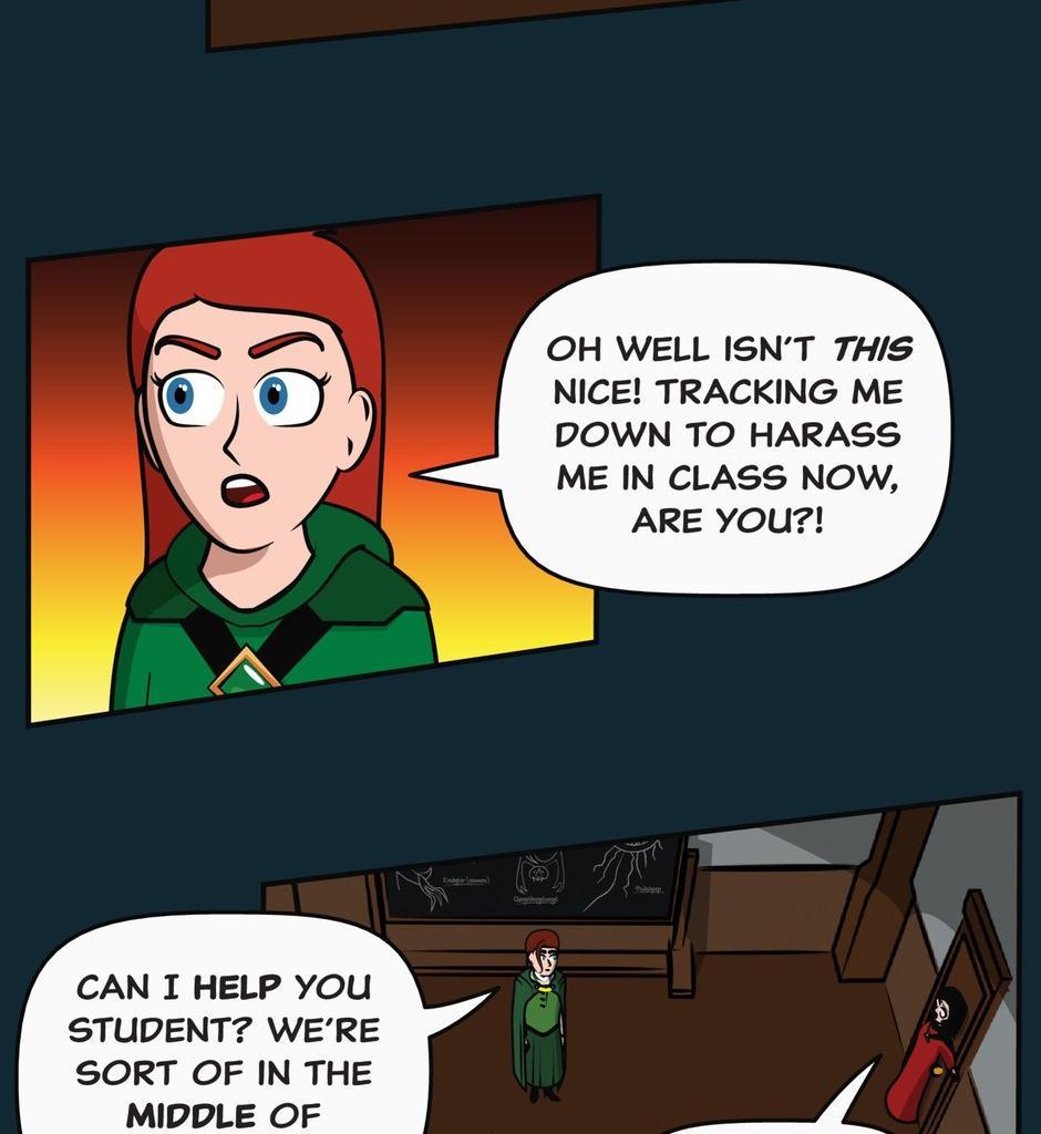Hexica Spellfire - Episode 23, Page 1: Chapter23 - Backwards...