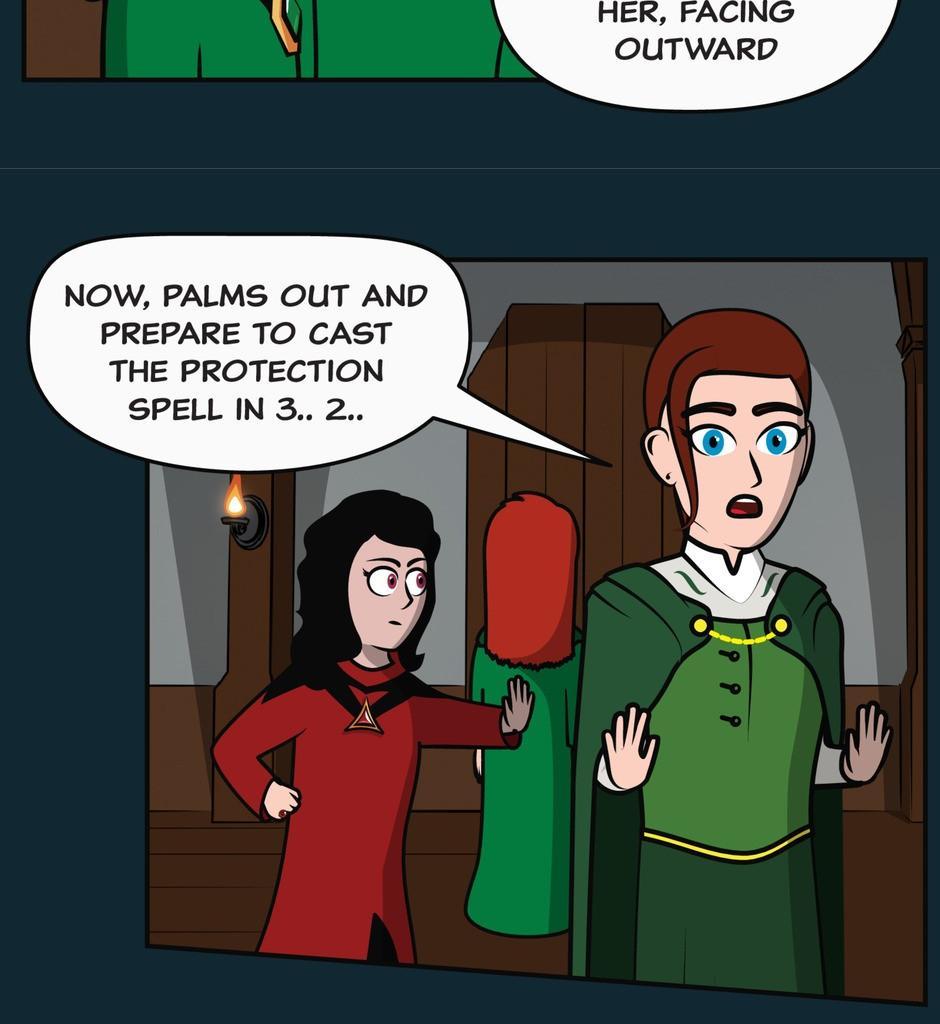 Hexica Spellfire - Episode 23, Page 1: Chapter23 - Backwards...