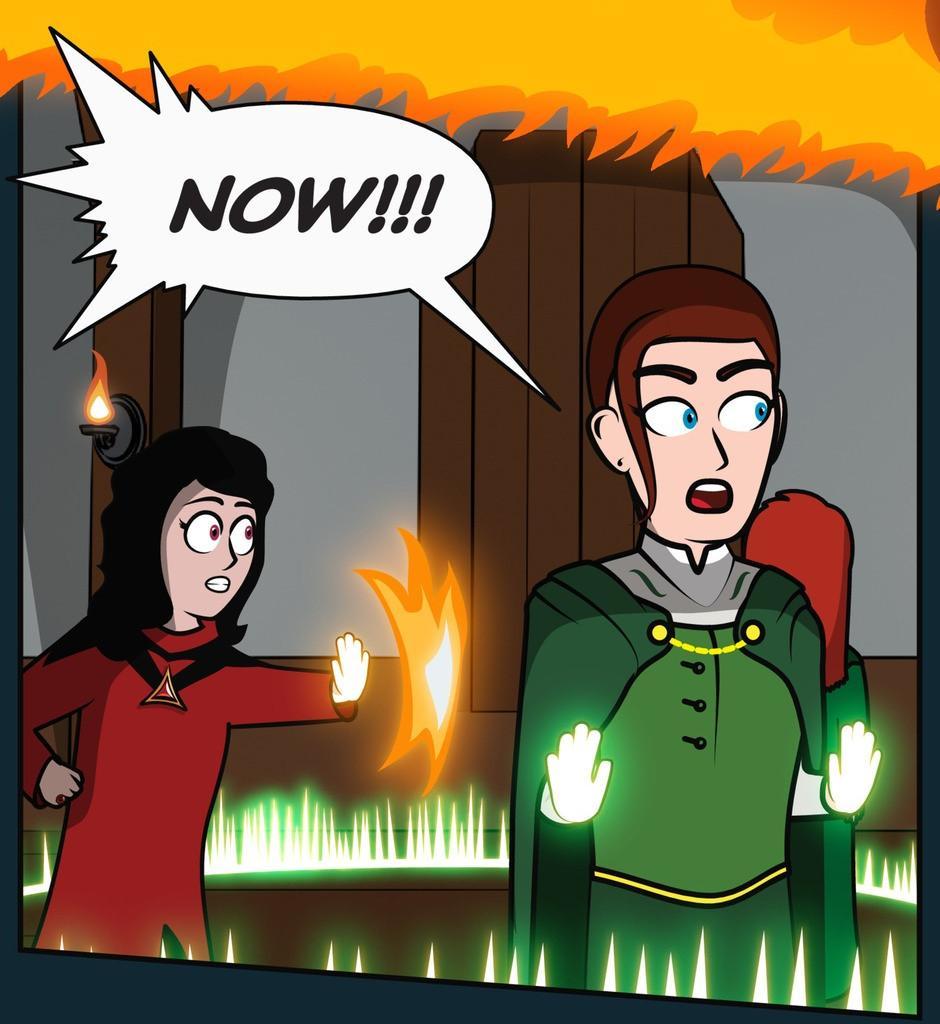Hexica Spellfire - Episode 24, Page 1: Chapter24 - ...But Not Upside Down