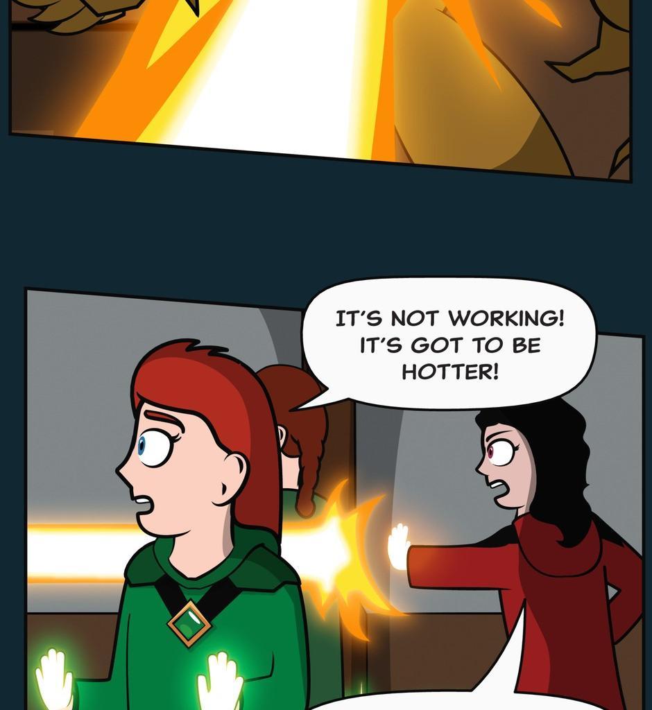 Hexica Spellfire - Episode 24, Page 1: Chapter24 - ...But Not Upside Down