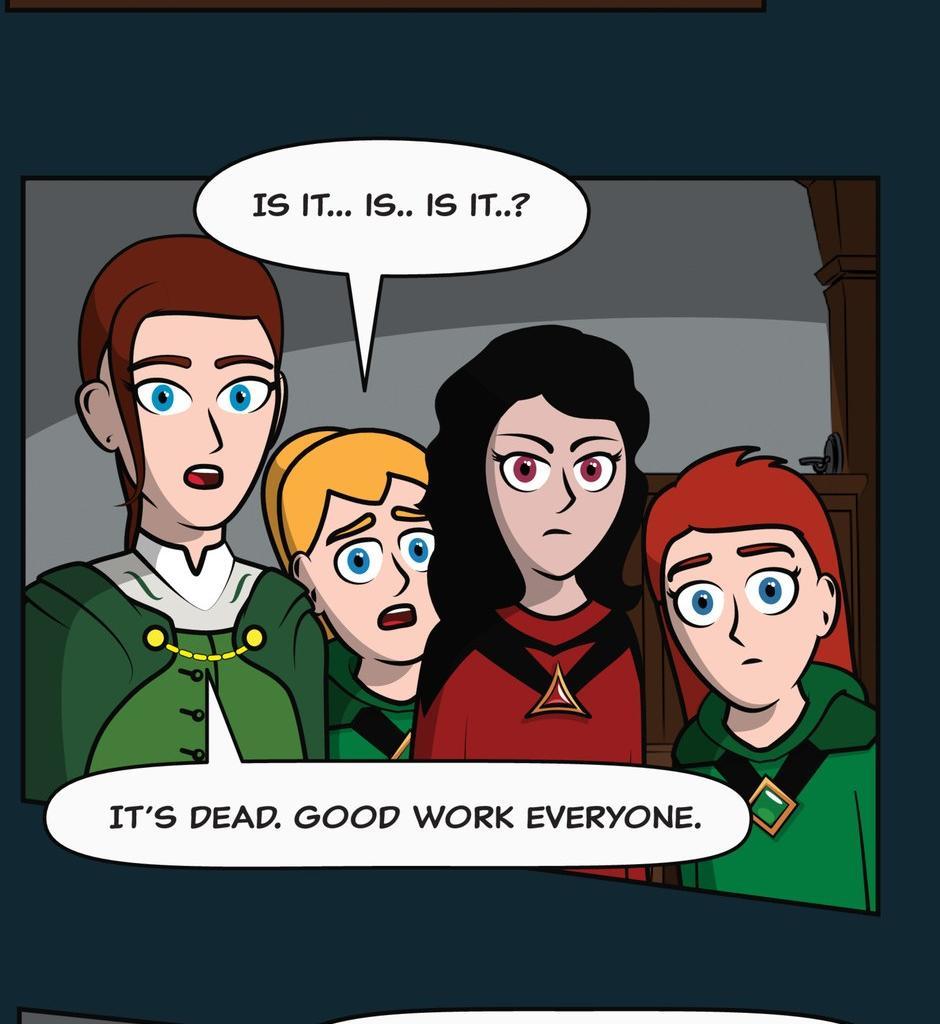 Hexica Spellfire - Episode 24, Page 1: Chapter24 - ...But Not Upside Down