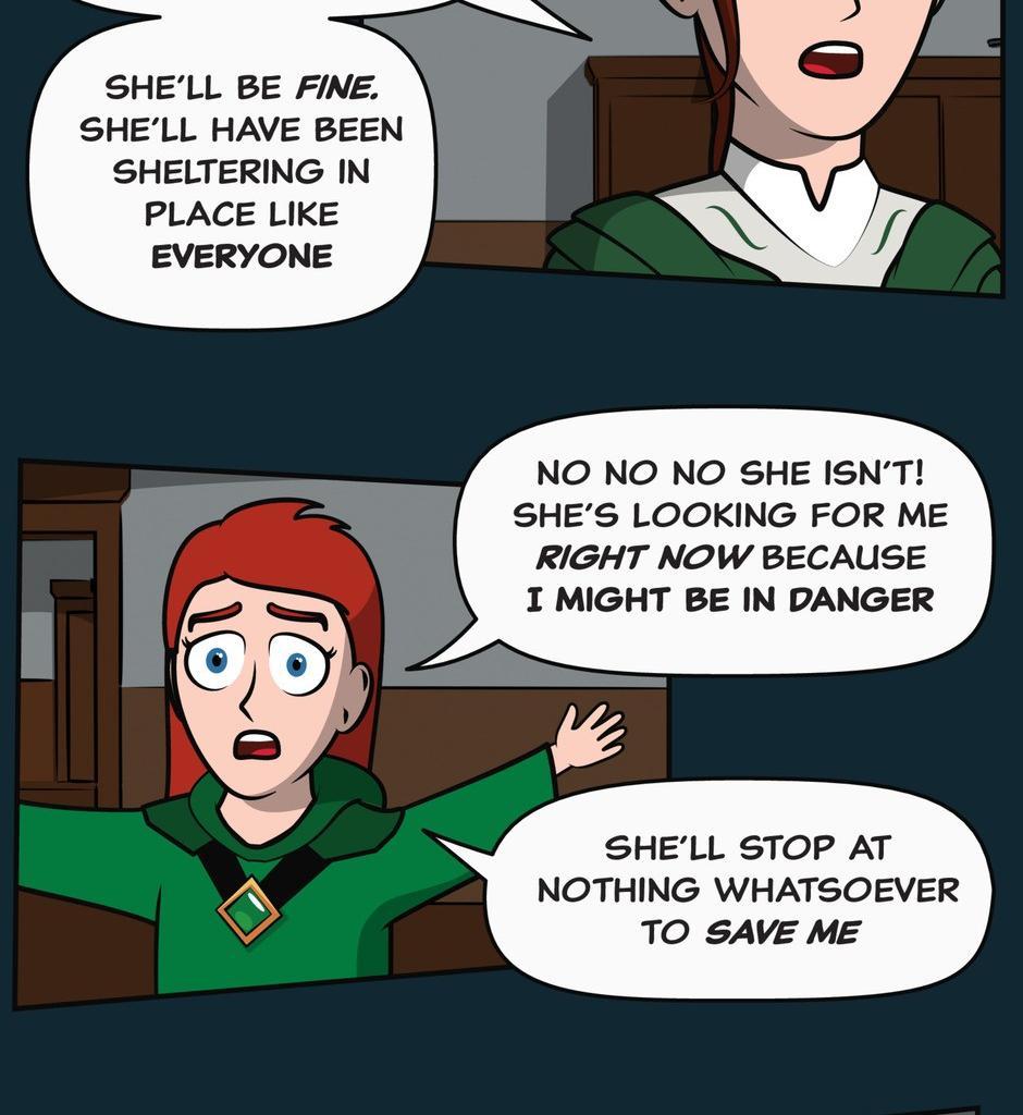 Hexica Spellfire - Episode 24, Page 1: Chapter24 - ...But Not Upside Down