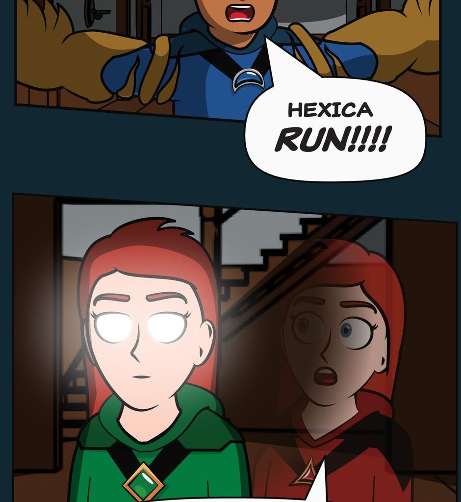 Hexica Spellfire - Episode 24, Page 1: Chapter24 - ...But Not Upside Down