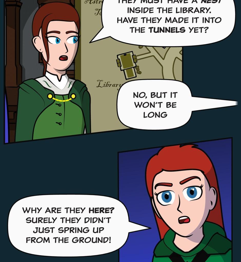Hexica Spellfire - Episode 25, Page 1: Chapter25 - Stuck Between a Rock and a Frying Pan