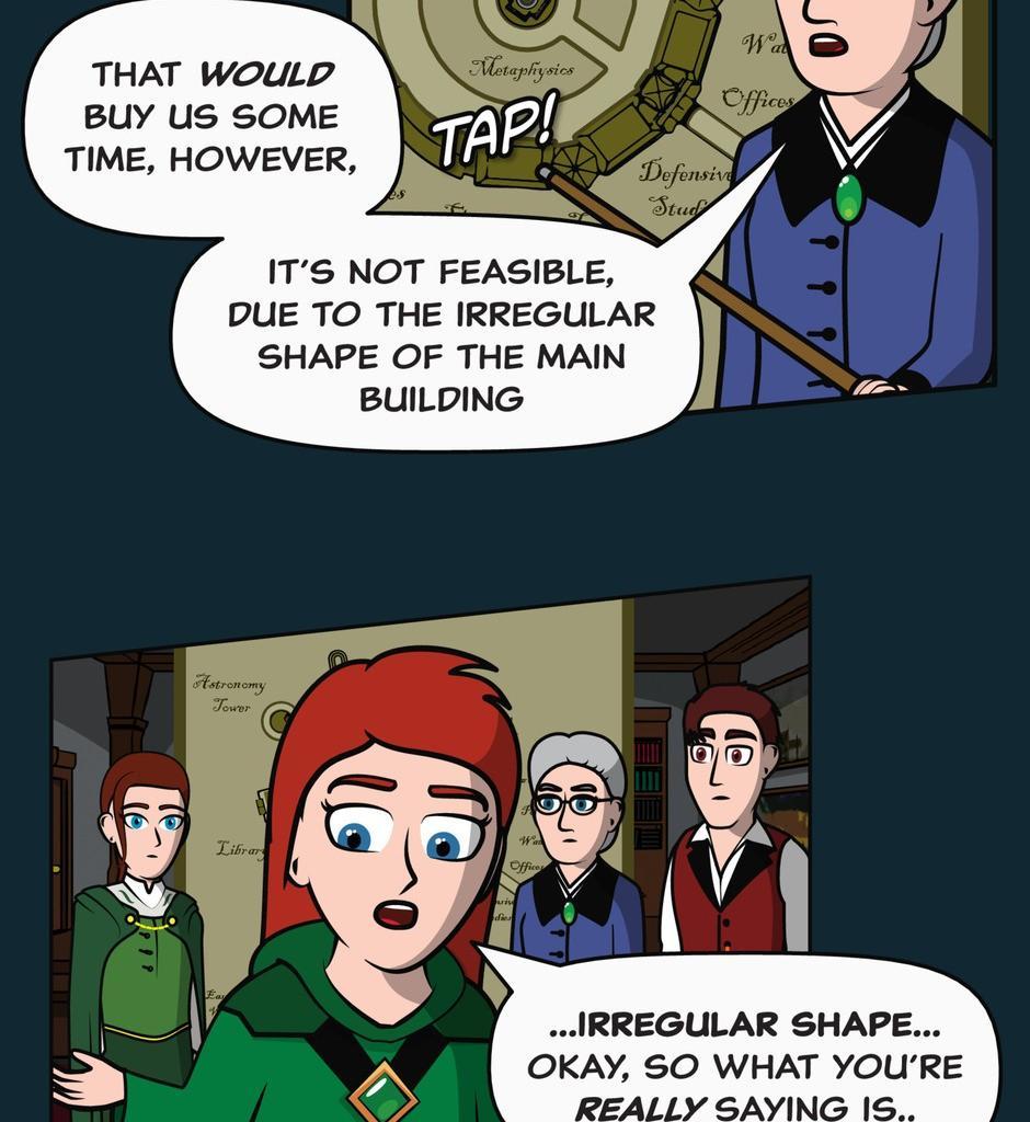 Hexica Spellfire - Episode 25, Page 1: Chapter25 - Stuck Between a Rock and a Frying Pan