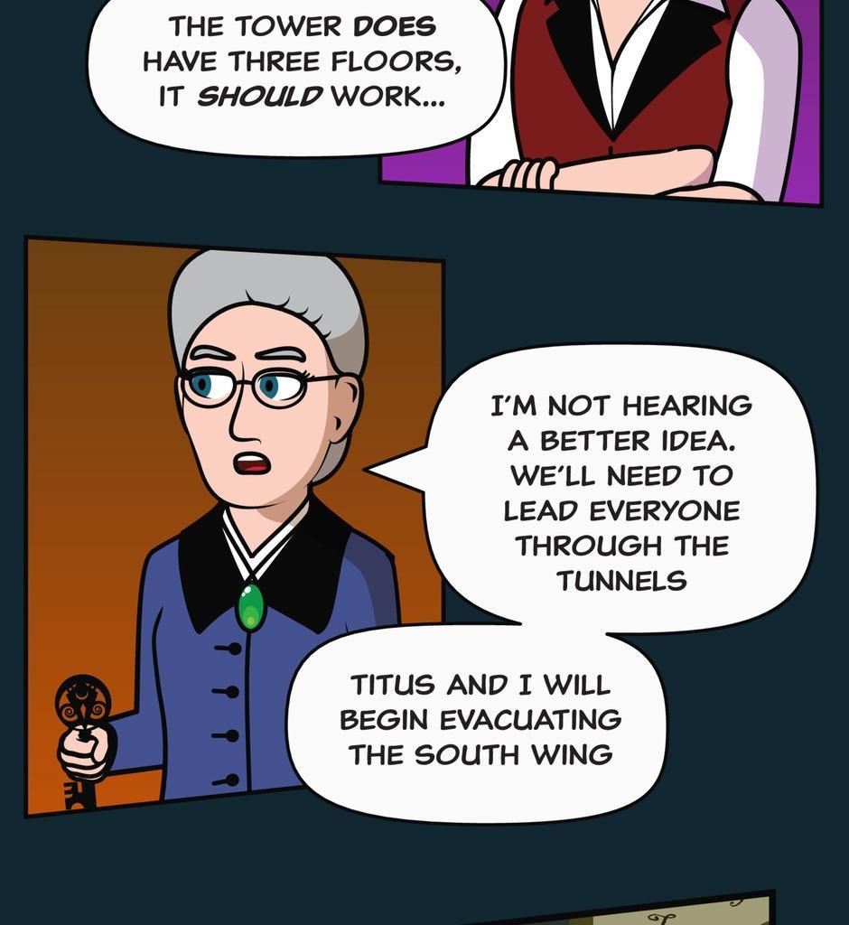 Hexica Spellfire - Episode 25, Page 1: Chapter25 - Stuck Between a Rock and a Frying Pan