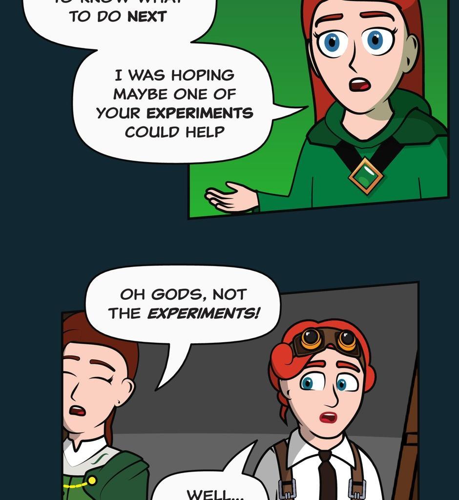 Hexica Spellfire - Episode 25, Page 1: Chapter25 - Stuck Between a Rock and a Frying Pan