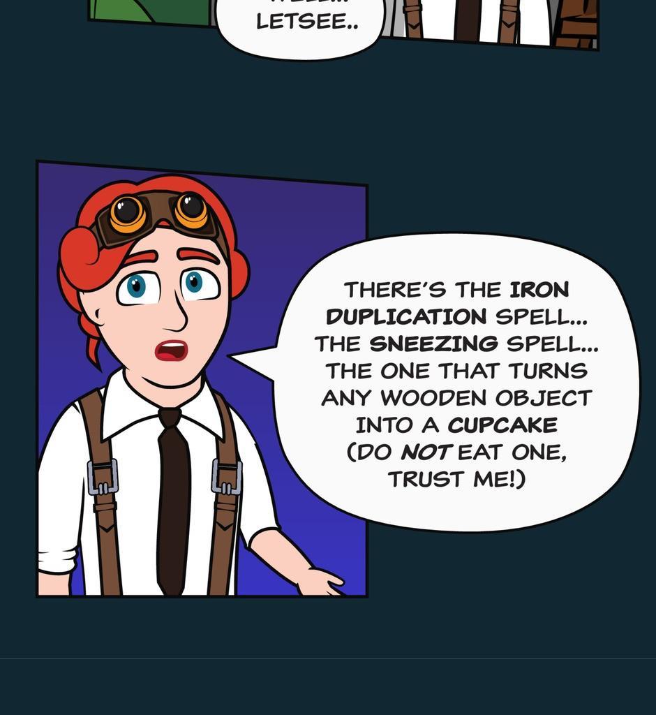 Hexica Spellfire - Episode 25, Page 1: Chapter25 - Stuck Between a Rock and a Frying Pan