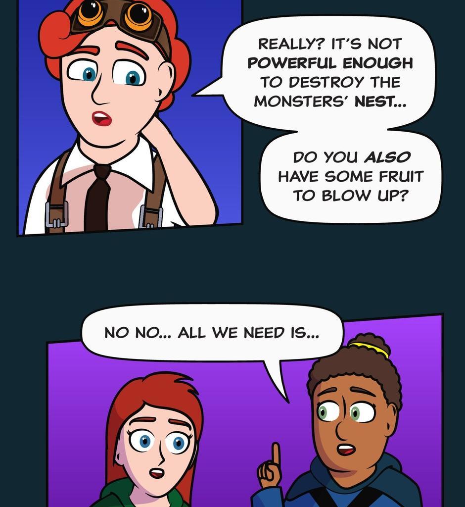 Hexica Spellfire - Episode 25, Page 1: Chapter25 - Stuck Between a Rock and a Frying Pan