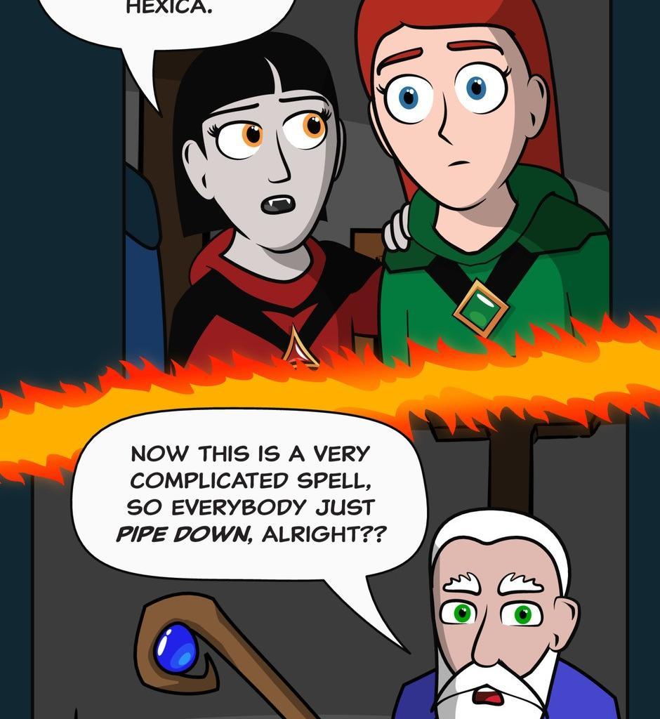 Hexica Spellfire - Episode 26, Page 1: Chapter26 - Blowing Up All Expectations