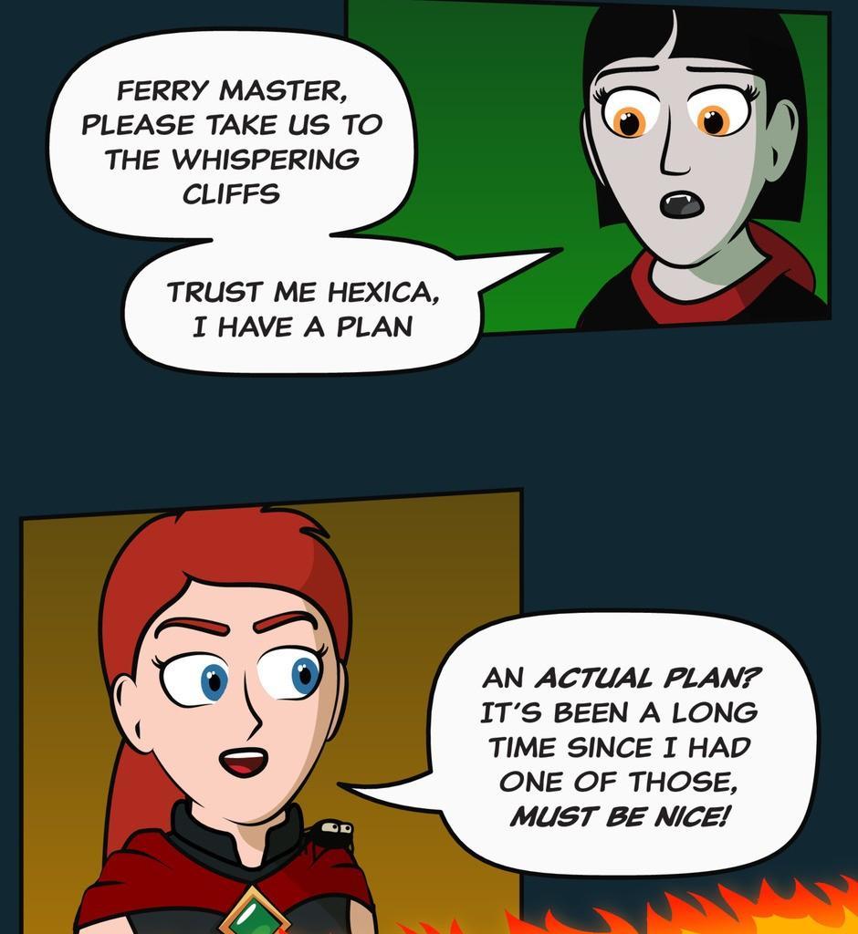 Hexica Spellfire - Episode 28, Page 1: Chapter28 - A Single Step