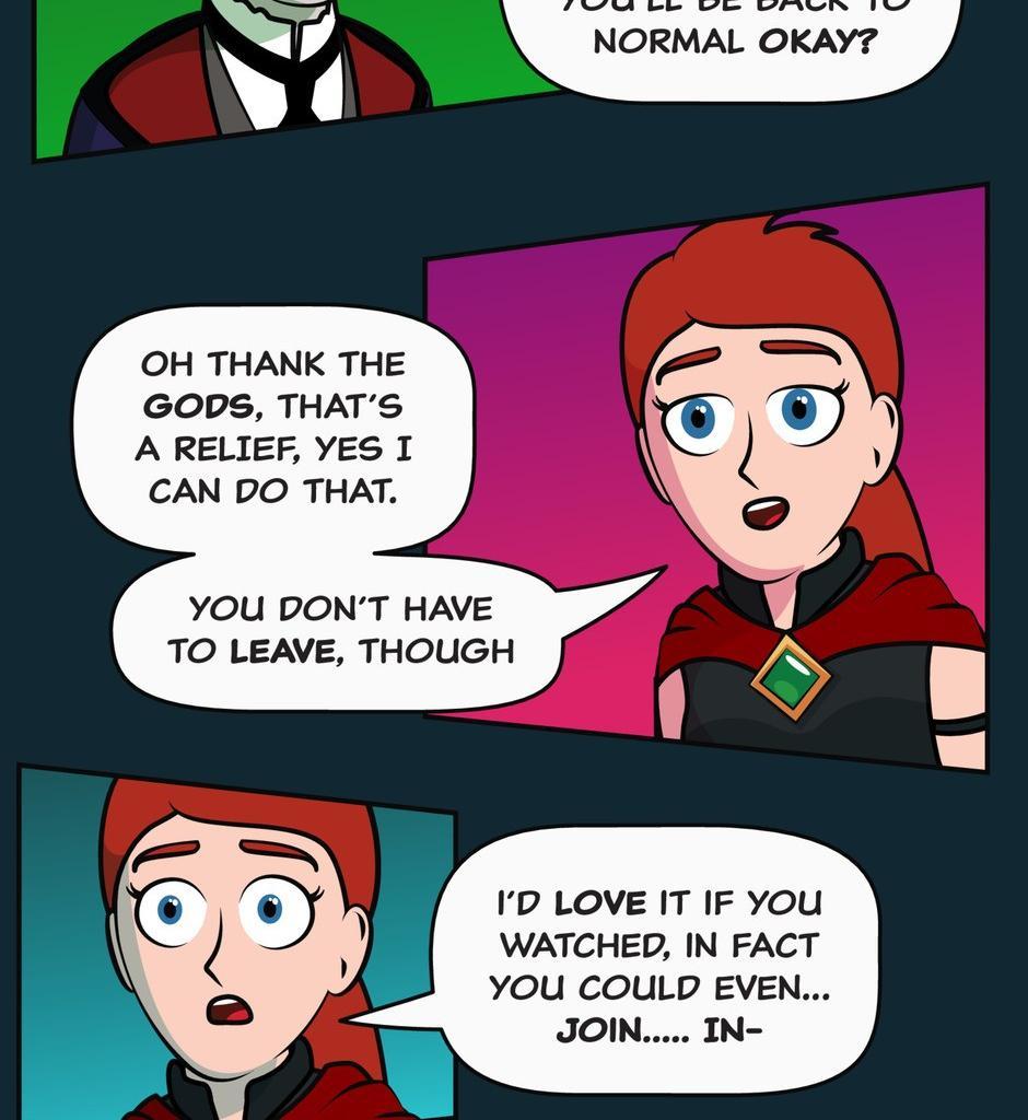 Hexica Spellfire - Episode 30, Page 1: Chapter30 - This is Hardly the Time or Place for Such Shenanigans