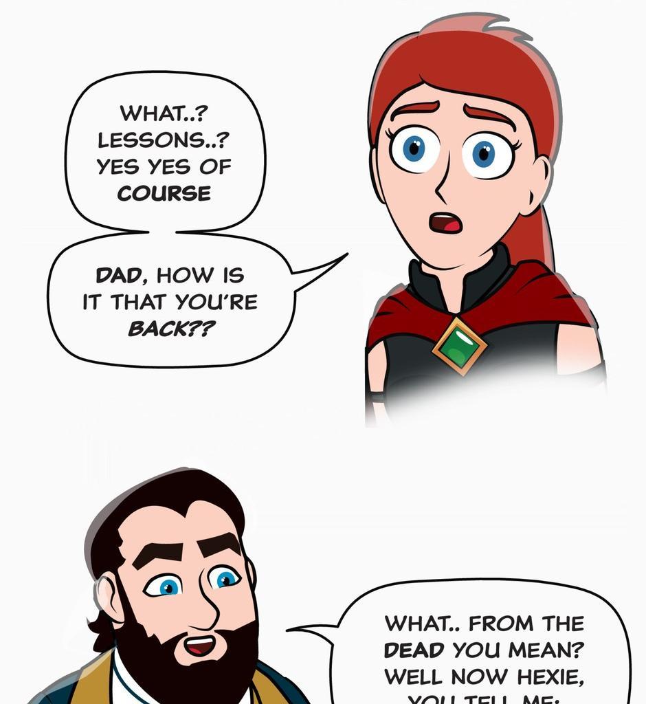 Hexica Spellfire - Episode 32, Page 1: Chapter32 - It Sure is Bright in Here