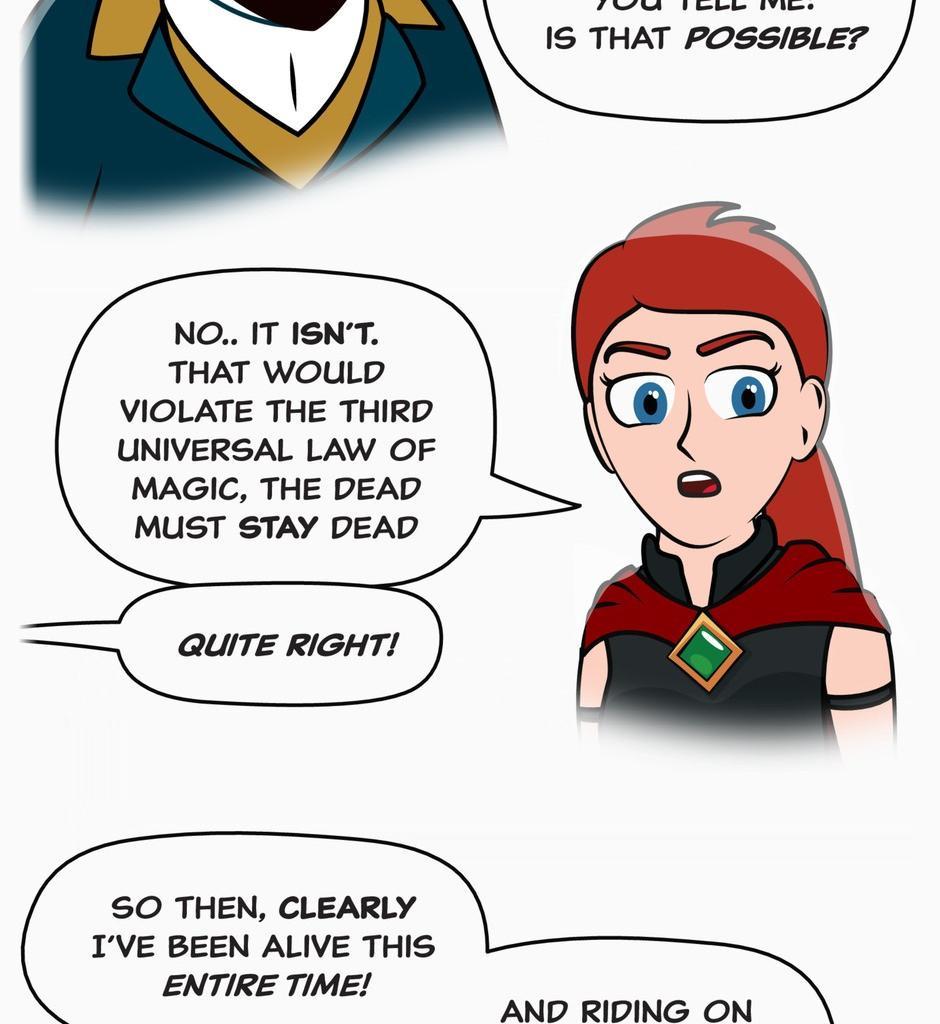 Hexica Spellfire - Episode 32, Page 1: Chapter32 - It Sure is Bright in Here