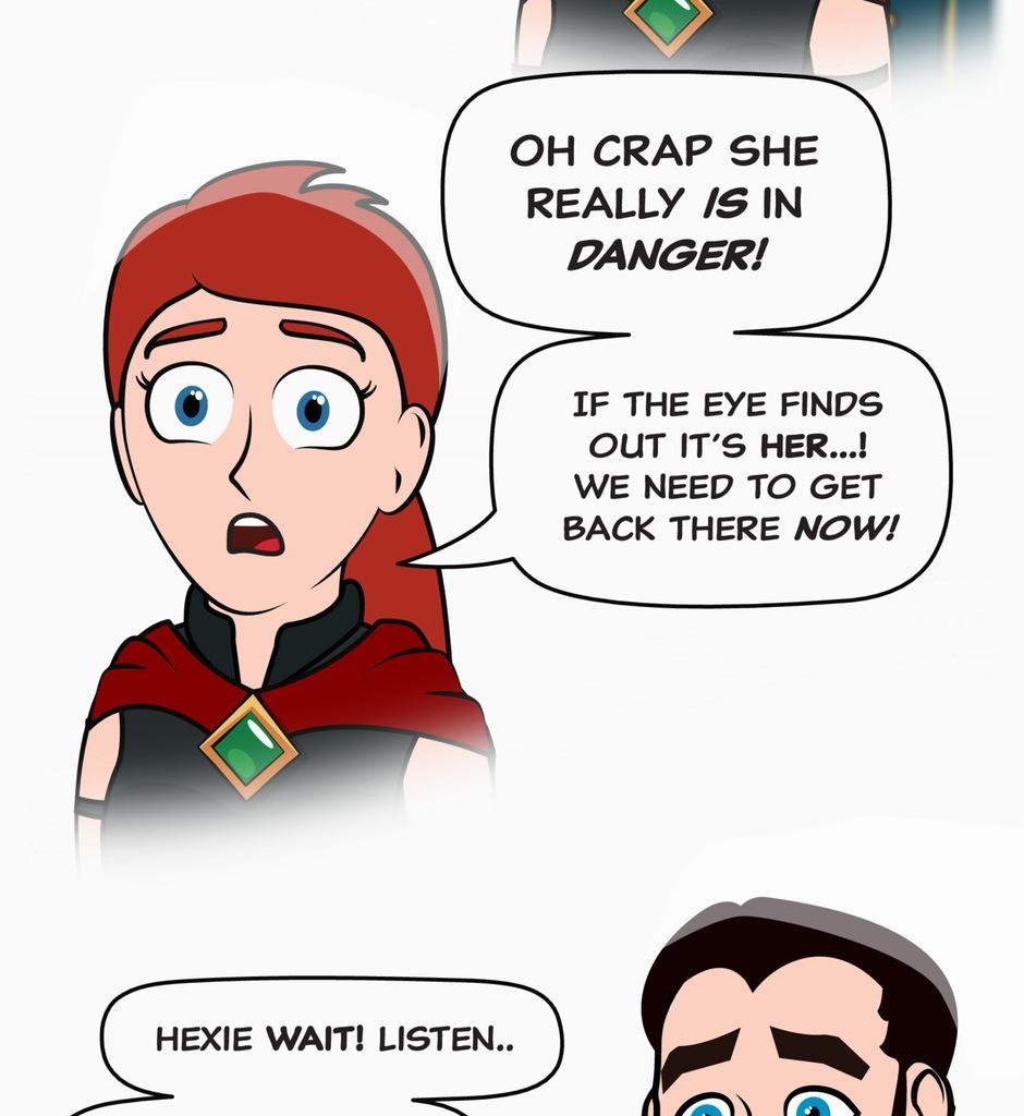 Hexica Spellfire - Episode 32, Page 1: Chapter32 - It Sure is Bright in Here