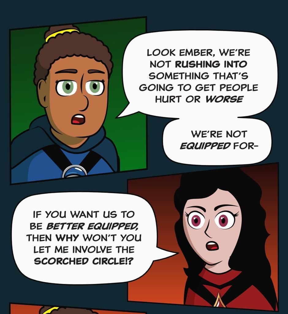 Hexica Spellfire - Episode 33, Page 1: Chapter33 - Waves Crashing Upon the Shore