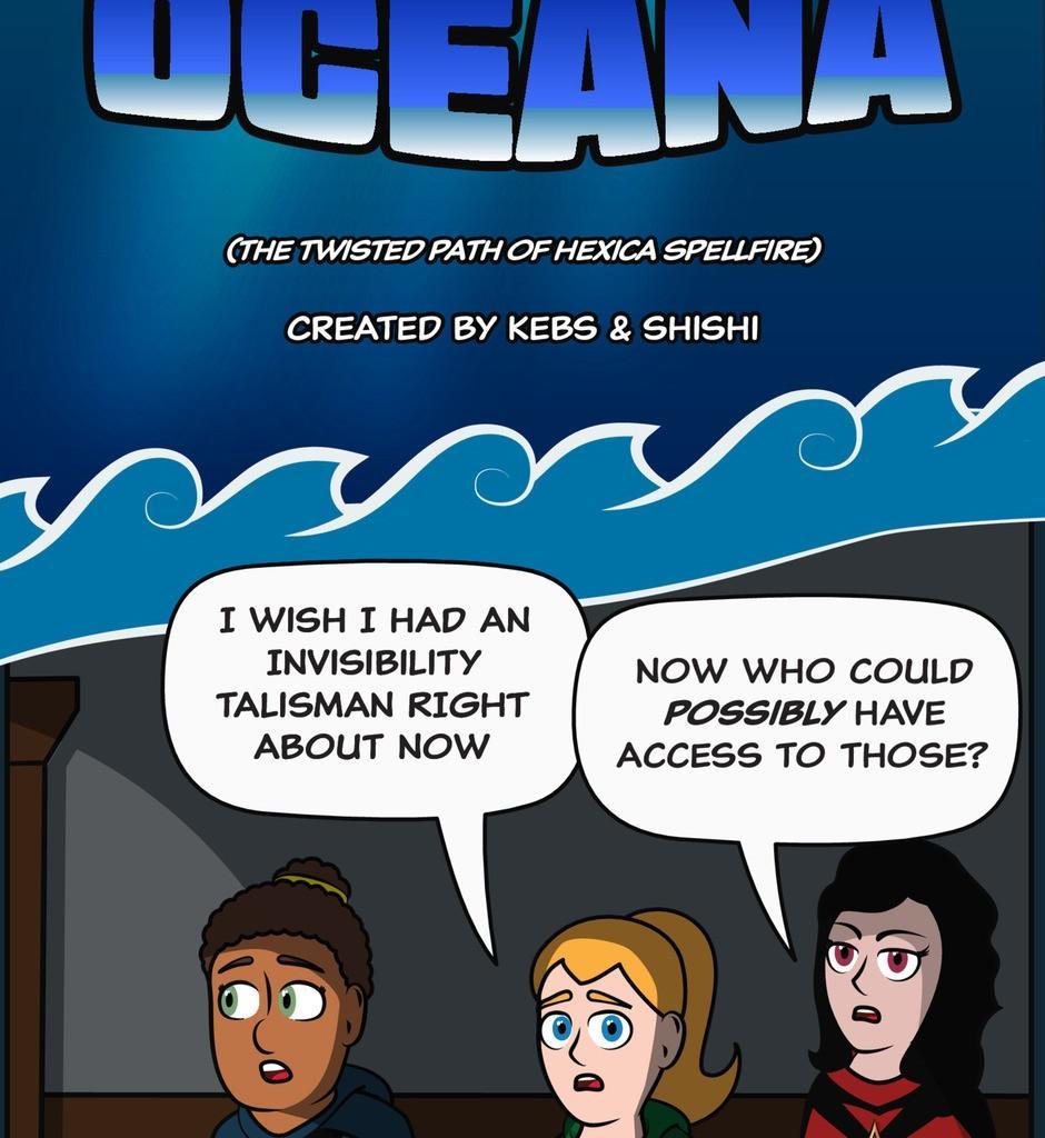 Hexica Spellfire - Episode 33, Page 1: Chapter33 - Waves Crashing Upon the Shore