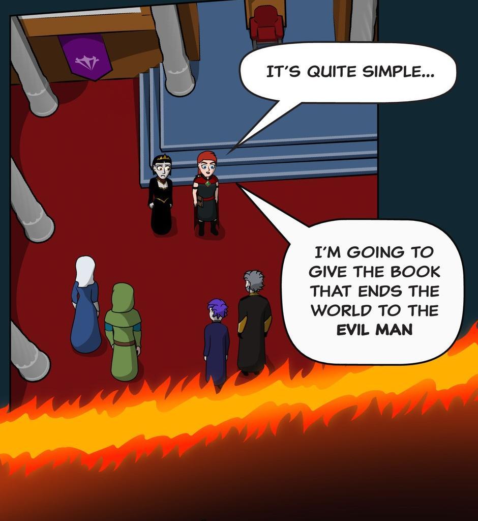 Hexica Spellfire - Episode 34, Page 1: Chapter34 - It's Quite Simple