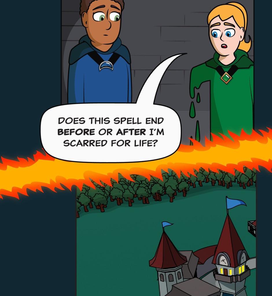 Hexica Spellfire - Episode 38, Page 1: Chapter38 - Burn