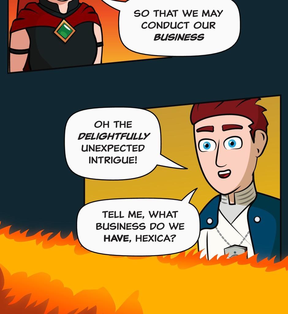 Hexica Spellfire - Episode 38, Page 1: Chapter38 - Burn