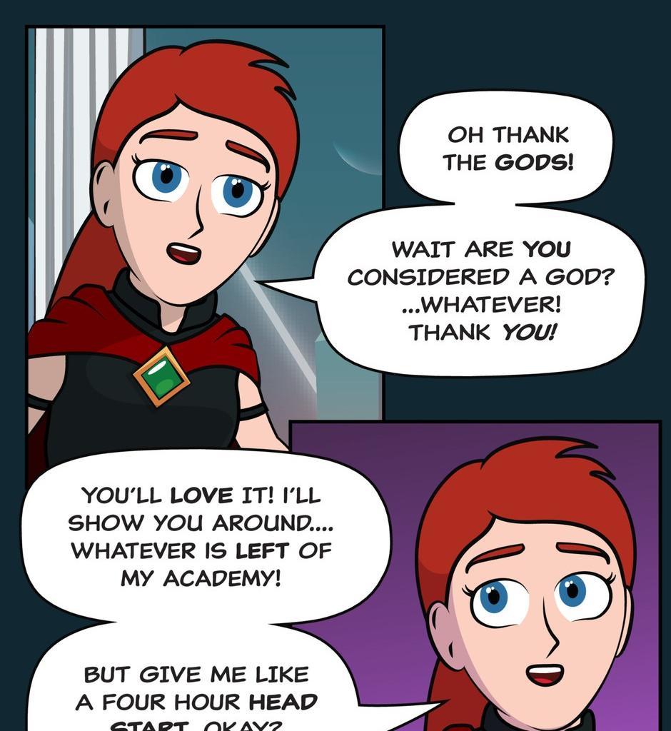 Hexica Spellfire - Episode 42, Page 1: Chapter42 - Life, the Universe, and Everything