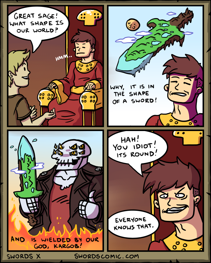 SWORDS - Episode 11, Page 1: 010 ~ What Shape Is Our World