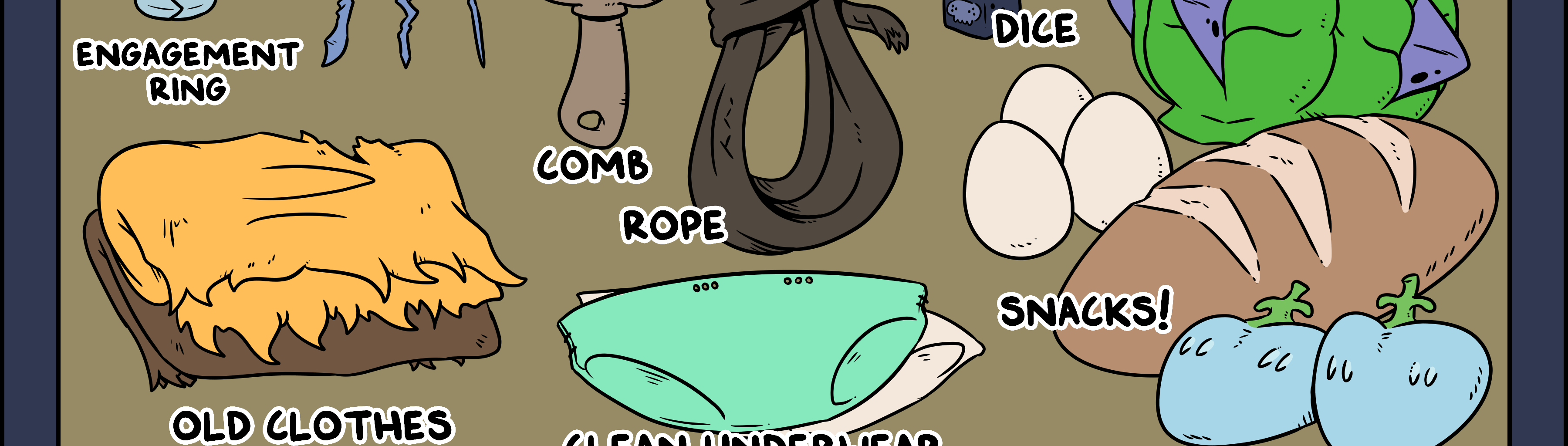 SWORDS - Episode 839, Page 1: 836 ~ Harpe's Inventory