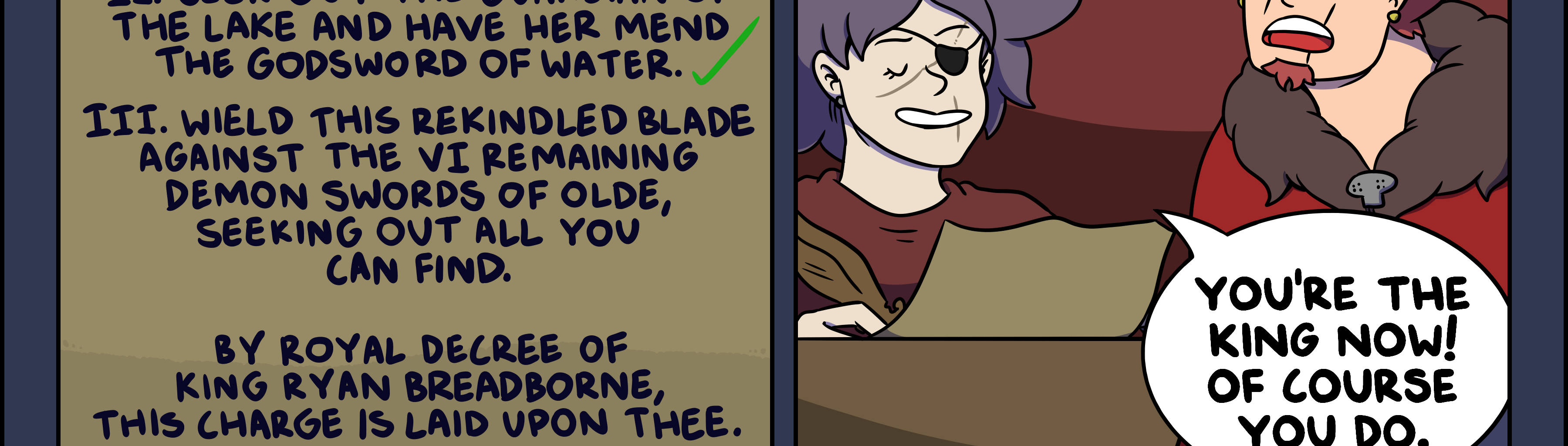 SWORDS - Episode 842, Page 1: 839 ~ The Kings Quest