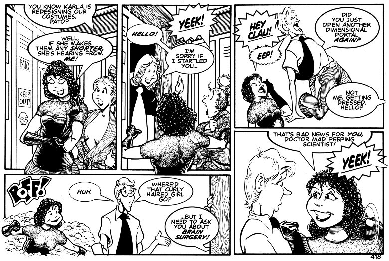 M9 Girls! - Episode 6, Page 1: The Amazing Groovy Kinda crossover