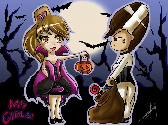 M9 Girls! - Episode 17, Page 1: Halloween 2016