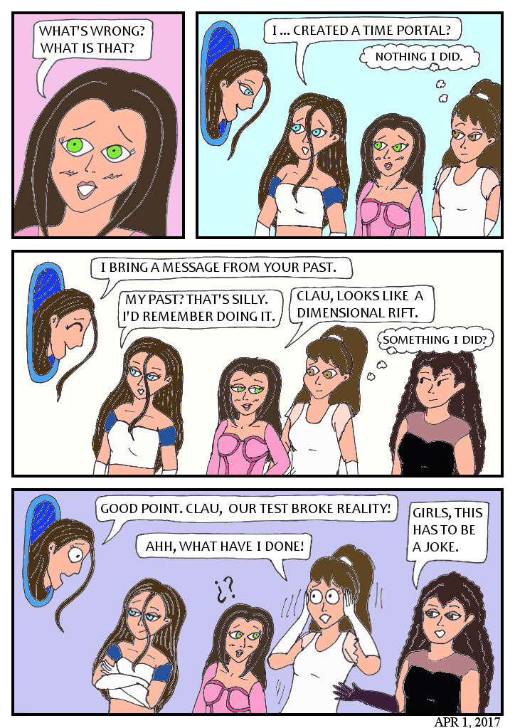 M9 Girls! - Episode 21, Page 1: April Fools 2017